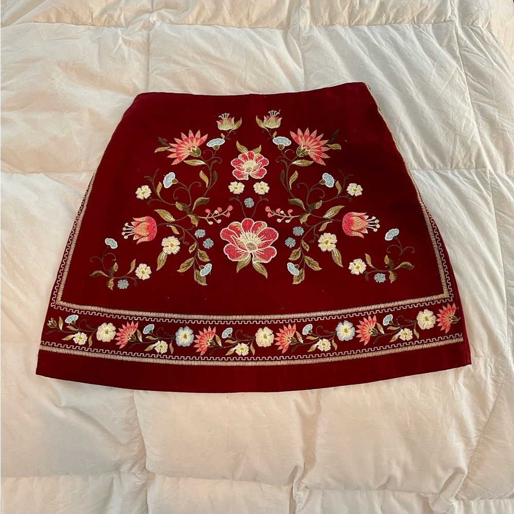 Harper Embroidery Skirt NWT